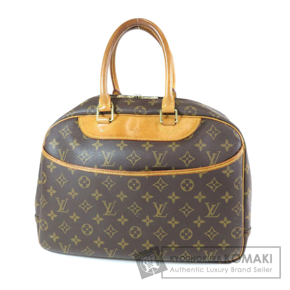 Louis Vuitton Deauville Top Handle Bag Monogram Canvas Brown